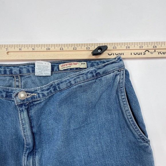 Vintage Levi’s Jeans Womens Size 14 Red Tab‎ High Rise 80s 90s Straight Fit 816 - Picture 10 of 12